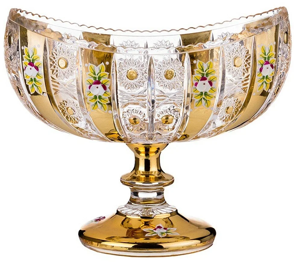 ФРУКТОВНИЦА "LEFARD GOLD GLASS" ДИАМЕТР=25 СМ. ВЫСОТА=13 СМ. (КОР=6ШТ.)