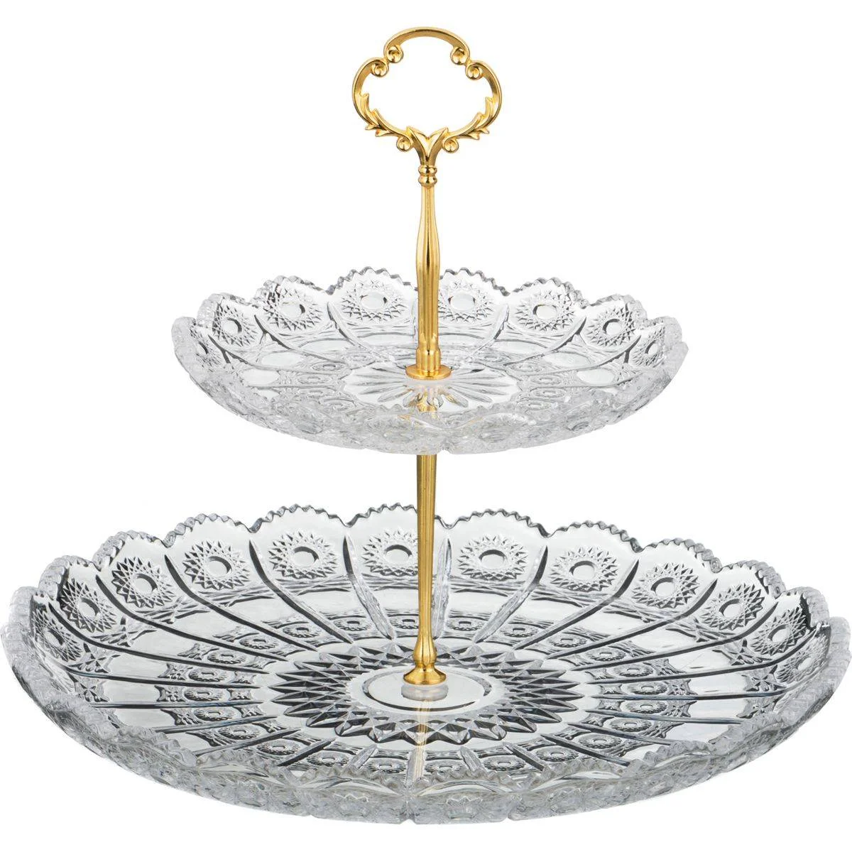 ФРУКТОВНИЦА НА НОЖКЕ "MUZA CRYSTAL" 26,5*16 СМ, ВЫСОТА = 23,5 СМ (КОР=4ШТ.)