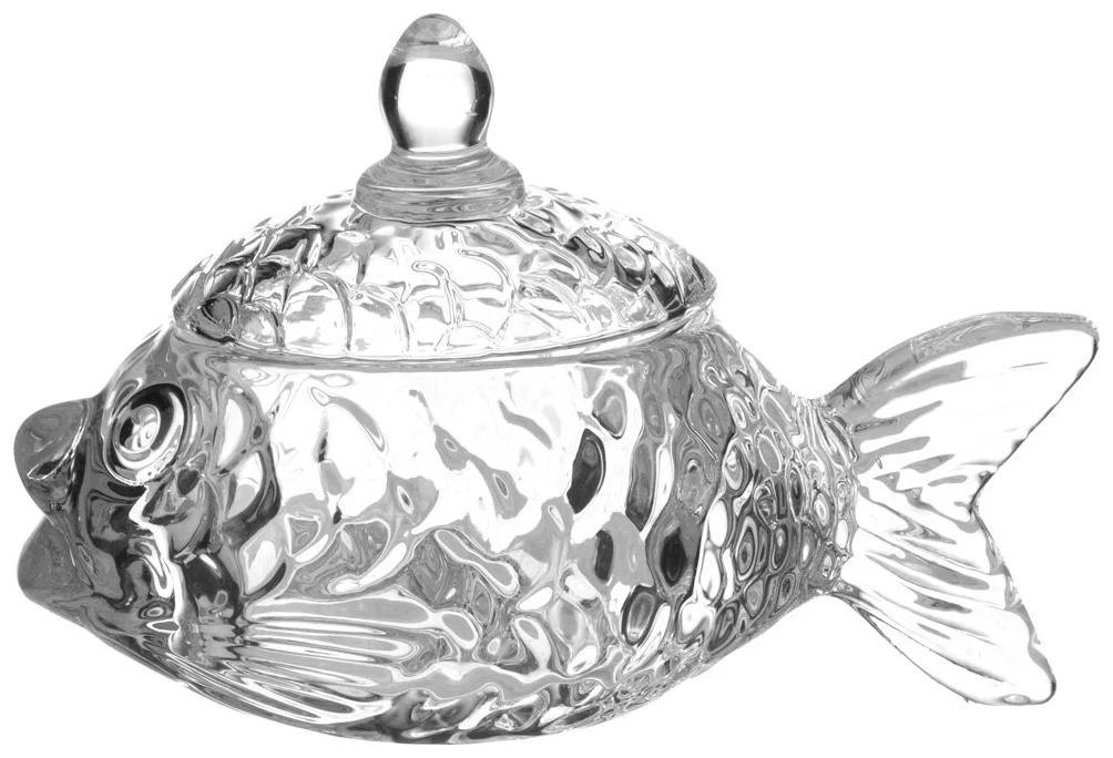 ИКОРНИЦА "РЫБКА" 110 МЛ. 15,5*7,5 СМ ВЫСОТА=10 СМ. КОЛЛЕКЦИЯ "MUZA" (КОР=24ШТ.)