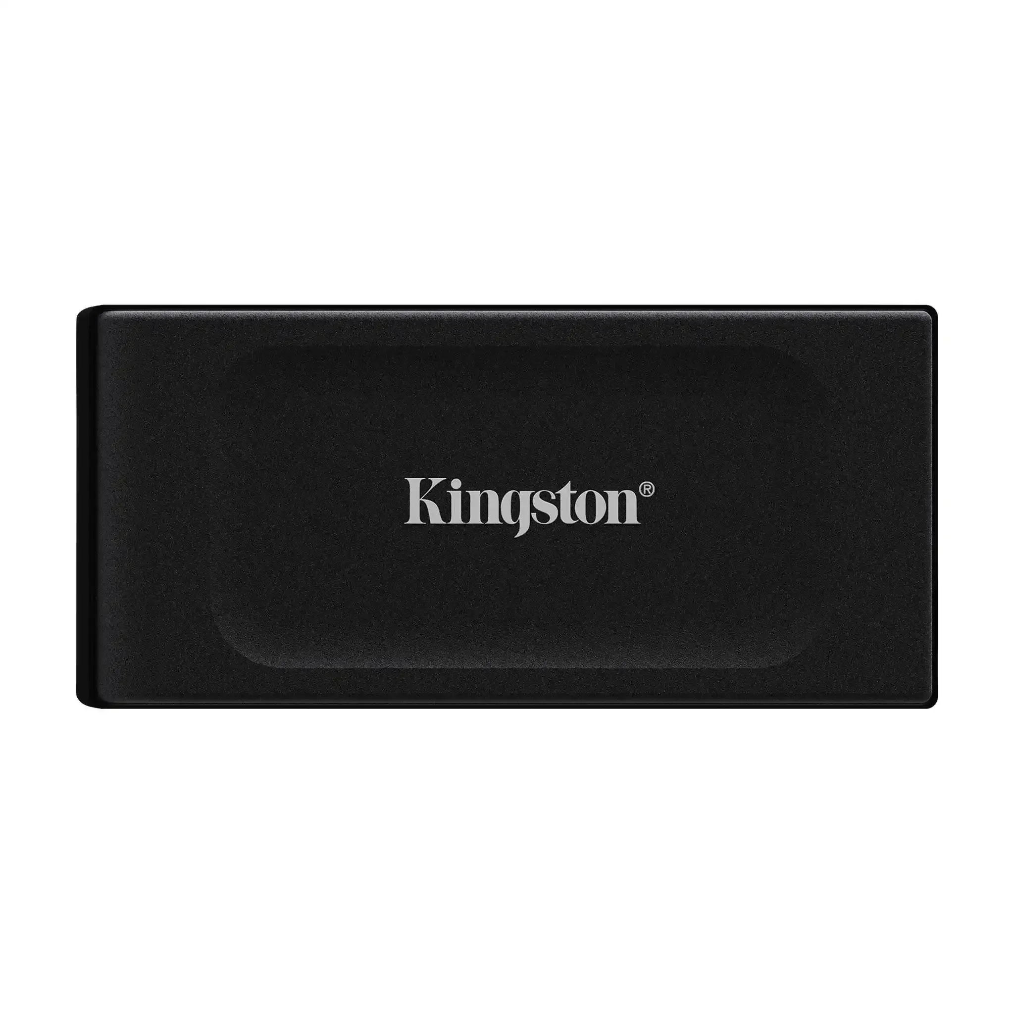 Внешний SSD Kingston XS1000, 2TB, USB 3.2 Gen 2 Type-C, R/W 1050/1000, черный