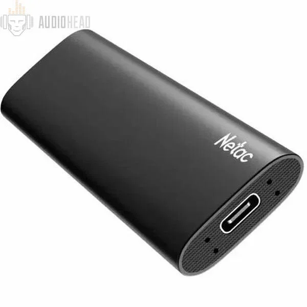 Внешний SSD Netac Z SLIM, 1TB, USB 3.2 Gen 2 Type-C, R/W 550/480, черный
