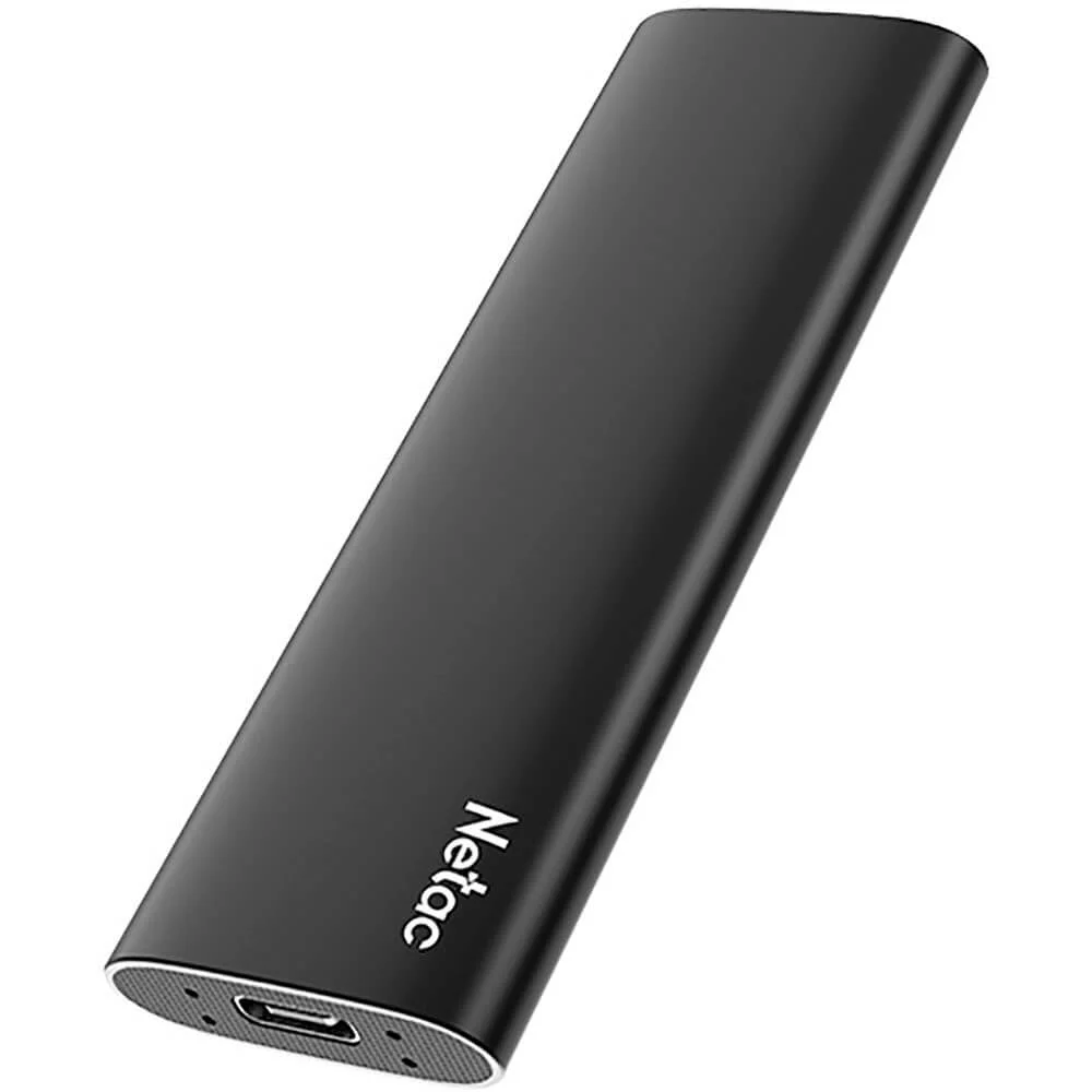 Внешний SSD Netac Z SLIM, 1TB, USB 3.2 Gen 2 Type-C, R/W 550/480, черный