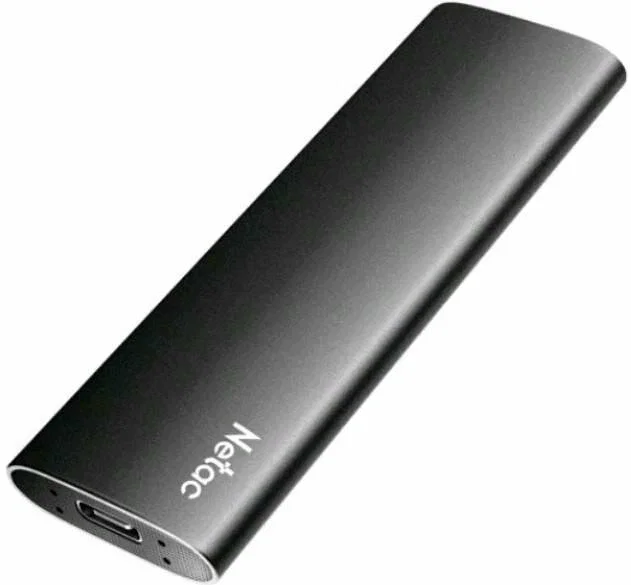 Внешний SSD Netac Z SLIM, 250 Gb, USB 3.2 Gen 2 Type-C, R/W 550/480, черный