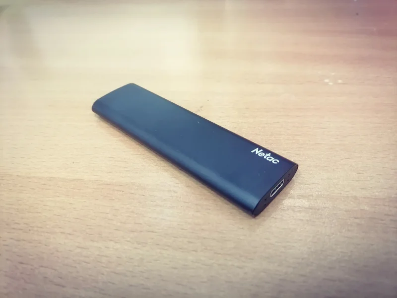 Внешний SSD Netac Z SLIM, 500 Gb, USB 3.2 Gen 2 Type-C, R/W 550/480, черный