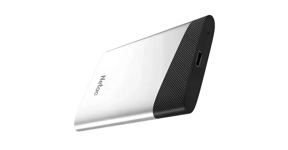 Внешний SSD Netac Z6S 480Gb USB 3.2 Gen 2 Type-C External SSD, R/W up to 550MB/480Mb/s,with USB-C to USB-A cable and USB-A to USB-C adapter