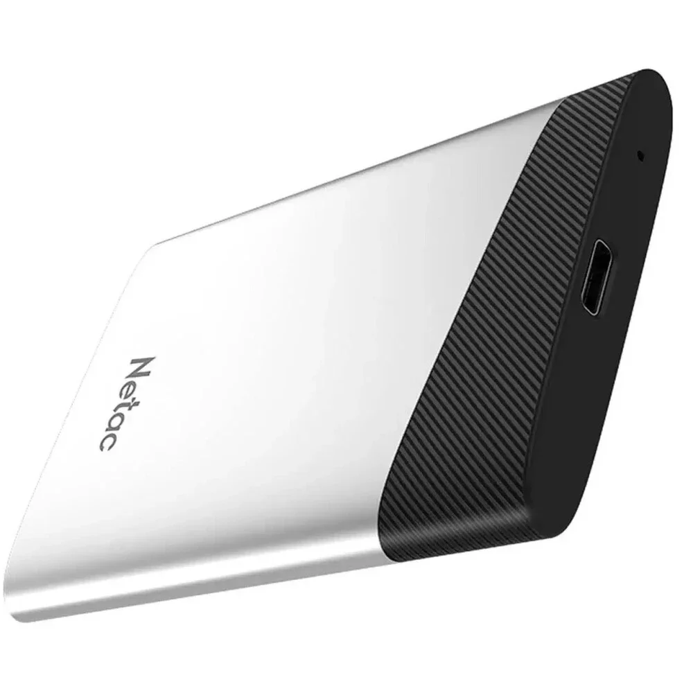Внешний SSD Netac Z6S, 2TB, USB 3.2 Gen 2 Type-C, R/W 520/480, серебристый