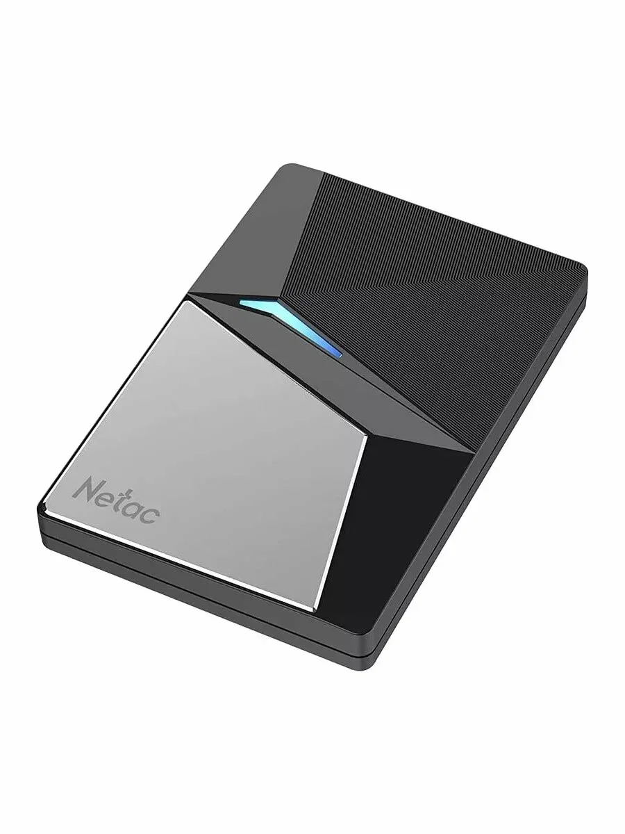 Внешний SSD Netac Z7S, 120 Gb, USB 3.2 Gen 2 Type-C, R/W 550/480, черный