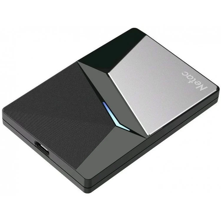 Внешний SSD Netac Z7S, 120 Gb, USB 3.2 Gen 2 Type-C, R/W 550/480, черный