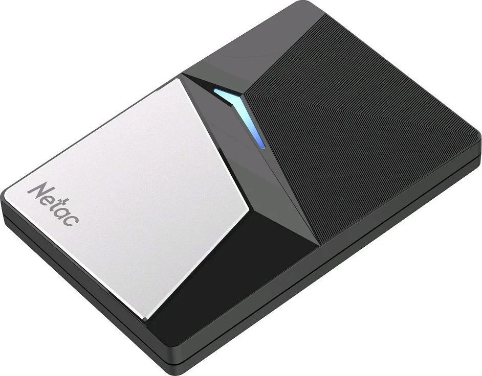 Внешний SSD Netac Z7S, 480 Gb, USB 3.2 Gen 2 Type-C, R/W 550/480, черный