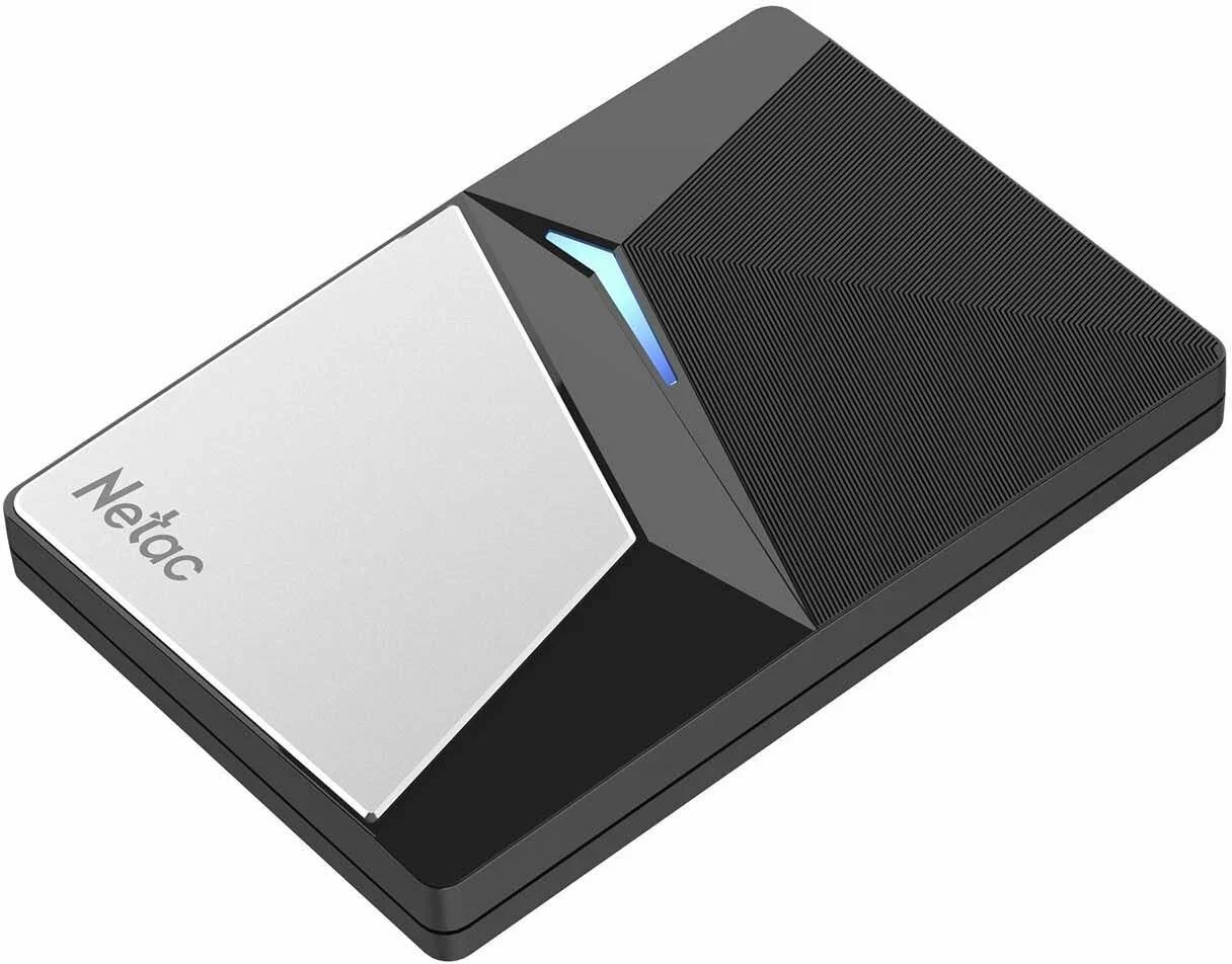 Внешний SSD Netac Z7S, 960 Gb, USB 3.2 Gen 2 Type-C, R/W 550/480, черный