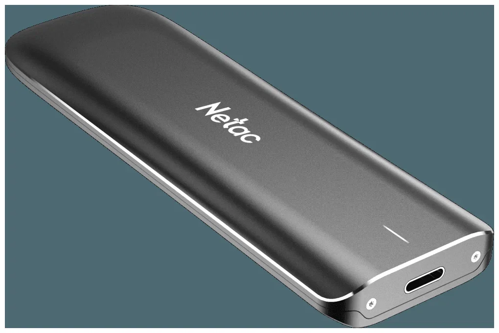 Внешний SSD Netac ZX, 500 Gb, USB 3.2 Gen 2 Type-C, R/W 1050/950, черный