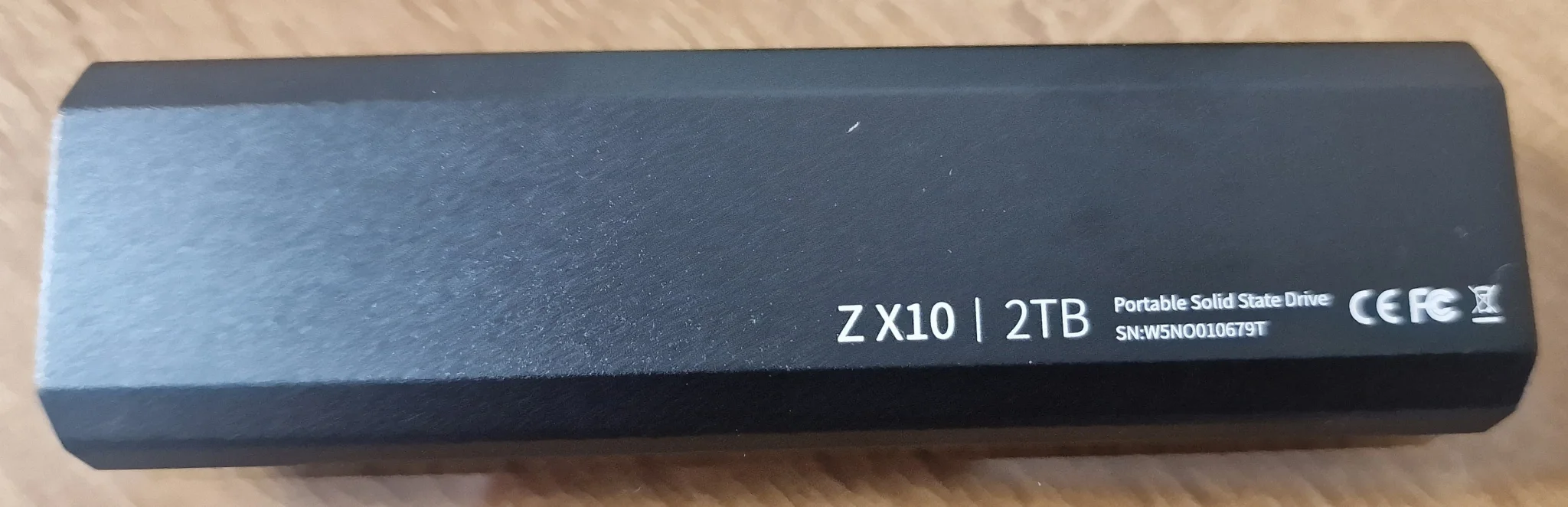 Внешний SSD Netac ZX10, 2TB, USB 3.2 Gen 2 Type-C, R/W 1050/1050, черный