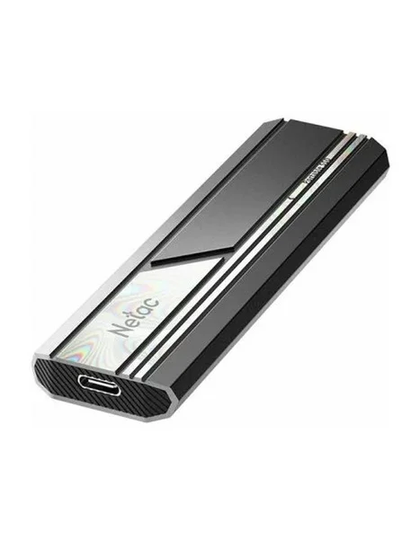 Внешний SSD Netac ZX10, 500 Gb, USB 3.2 Gen 2 Type-C, R/W 1050/1050, черный