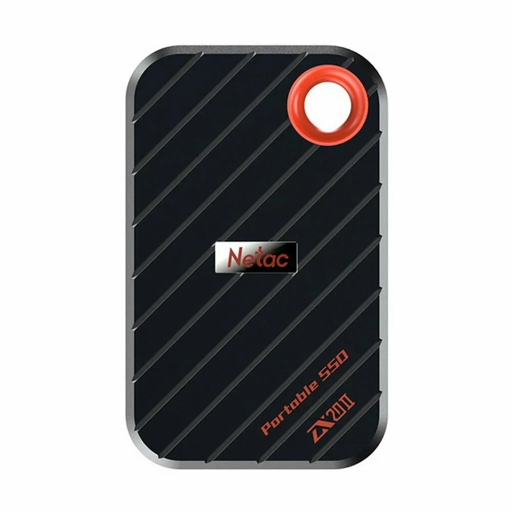 Внешний SSD Netac ZX20 II, 2TB, USB 3.2 Gen 2 Type-C, R/W 2000/1800, черный