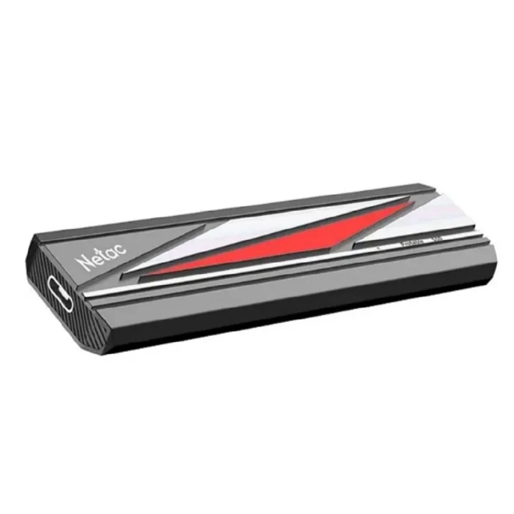 Внешний SSD Netac ZX20L, 256 Gb, USB 3.2 Gen 2x2 Type-C, R/W 2000/1800, черный