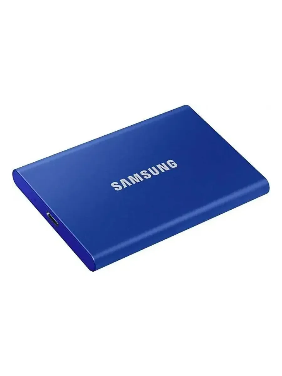 Внешний SSD Samsung T7, 1TB, USB 3.2 Gen 2 Type-C, R/W 1050/1000, синий