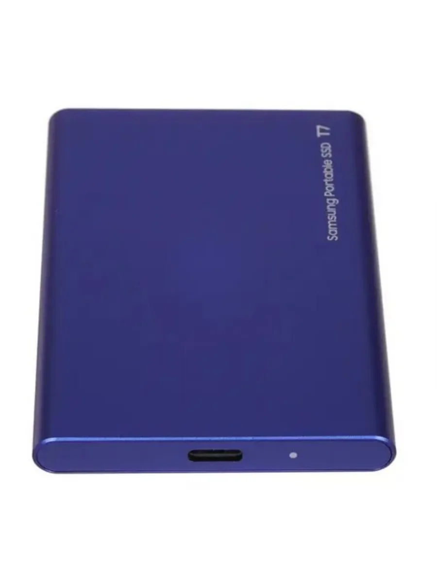 Внешний SSD Samsung T7, 1TB, USB 3.2 Gen 2 Type-C, R/W 1050/1000, синий