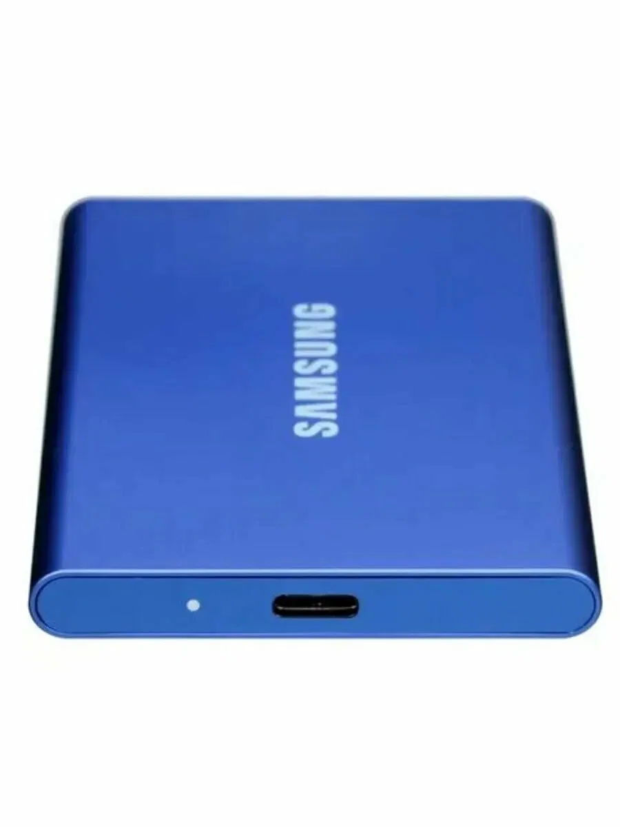Внешний SSD Samsung T7, 2TB, USB 3.2 Gen 2 Type-C, R/W 1050/1000, синий