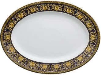 750-L Блюдо овальное версачи 40*26см 1к/8шт фарфор ( Lemoges)
