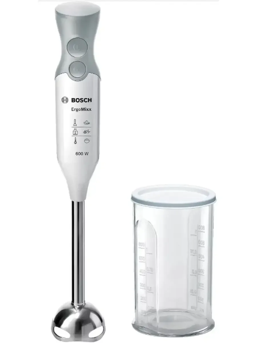 Блендер погружной Bosch MSM66110 600Вт, 2 скорости, стакан 0,6л