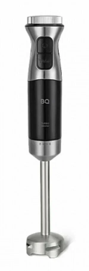 Блендер погружной BQ HB533PS Черный-Стальной (1200 В, 2 ск, 3 насадки, чаша 0,5 л, стакан 0,7 л)