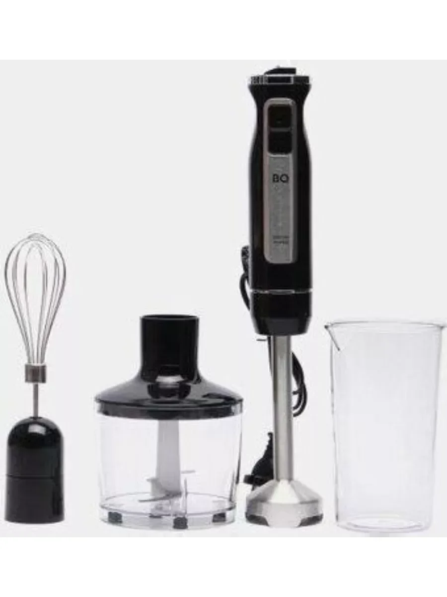 Блендер погружной BQ-HB1233SS Black-Steel  (Черный-Стальной) 3 в 1 Чаша 0.86 л 1400 Вт