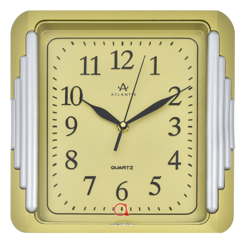 Часы настенные Atlantis TLD-6099 gold 274x269x48 мм