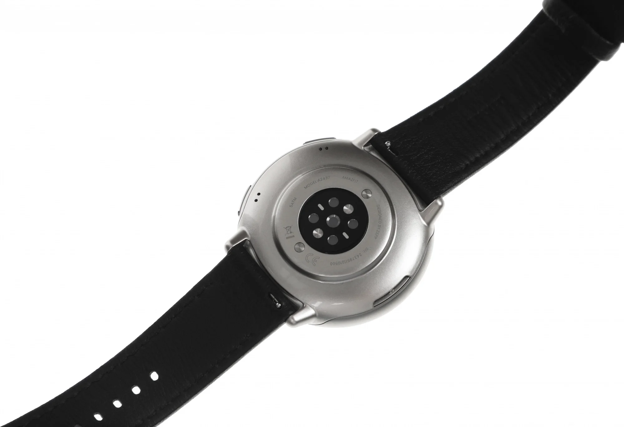 Умные часы Amazfit Active 2R A2437 Premium 43.9мм 1.32" AMOLED корп.серебристый рем.черный разм.брасл.:150-210мм (1746931)