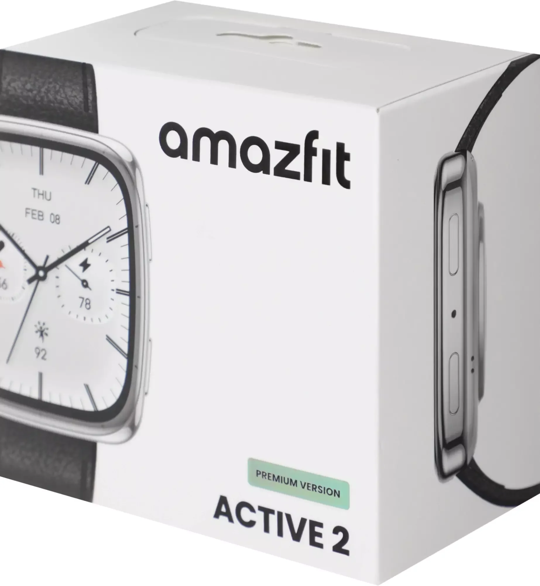 Умные часы Amazfit Active 2S A2440 1.75" AMOLED корп.серебристый рем.черный разм.брасл.:150-210мм (6972596108825)