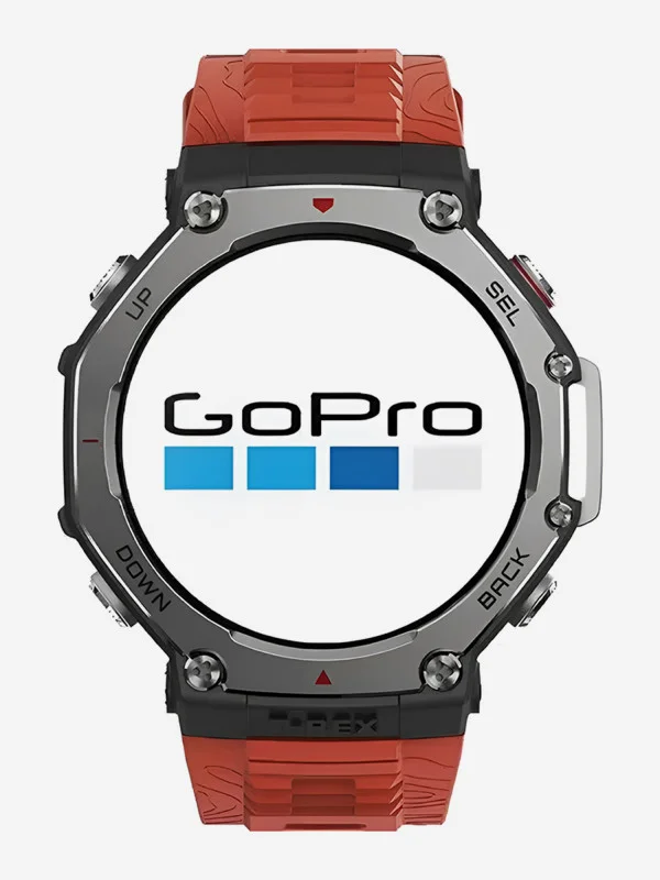 Умные часы Amazfit T-Rex 3 A2323 48.5мм 1.5" AMOLED корп.темно-серый рем.красный разм.брасл.:145-210мм (1746757)