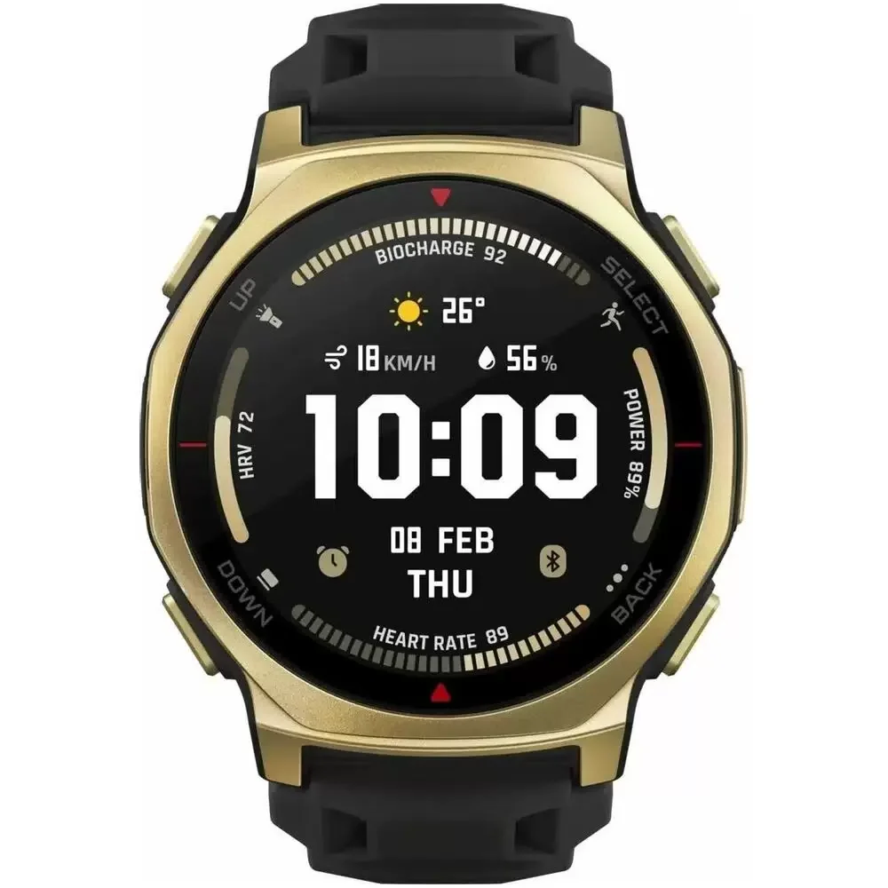 Умные часы Amazfit T-rex 3 Pro A2549 1.5" AMOLED корп.золотистый рем.черный
