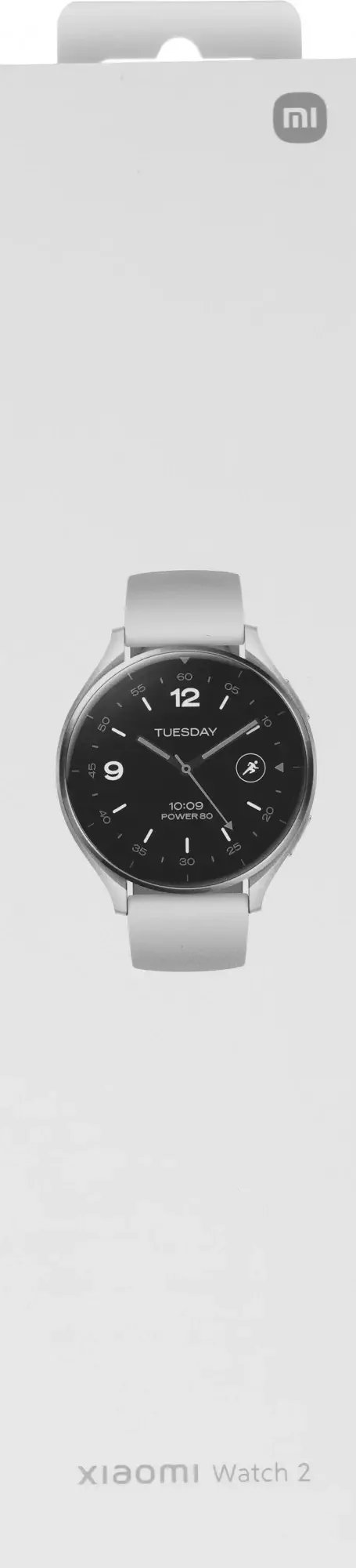 Смарт-часы Xiaomi Watch 2 1.43" AMOLED корпус серый ремешок белый разм.брасл.:140-210мм