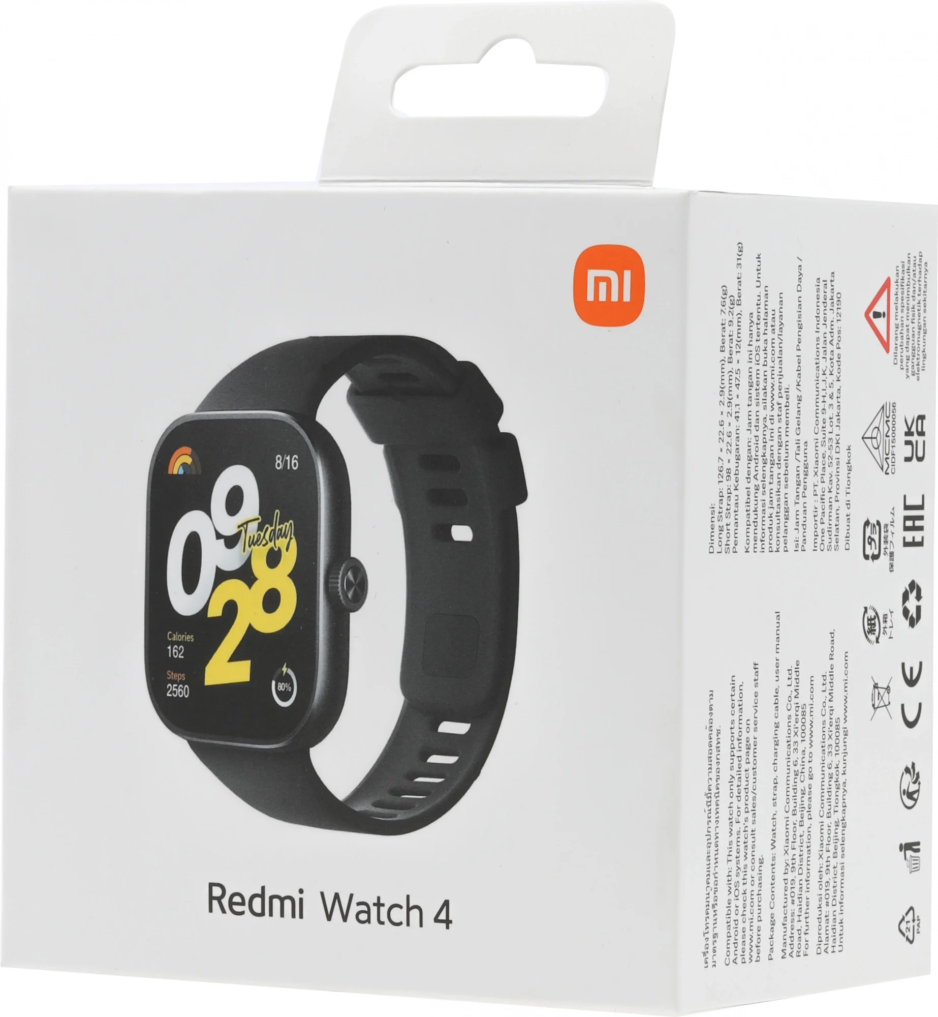 Умные часы Xiaomi BHR7854GL REDMI WATCH 4 OBSID. черный