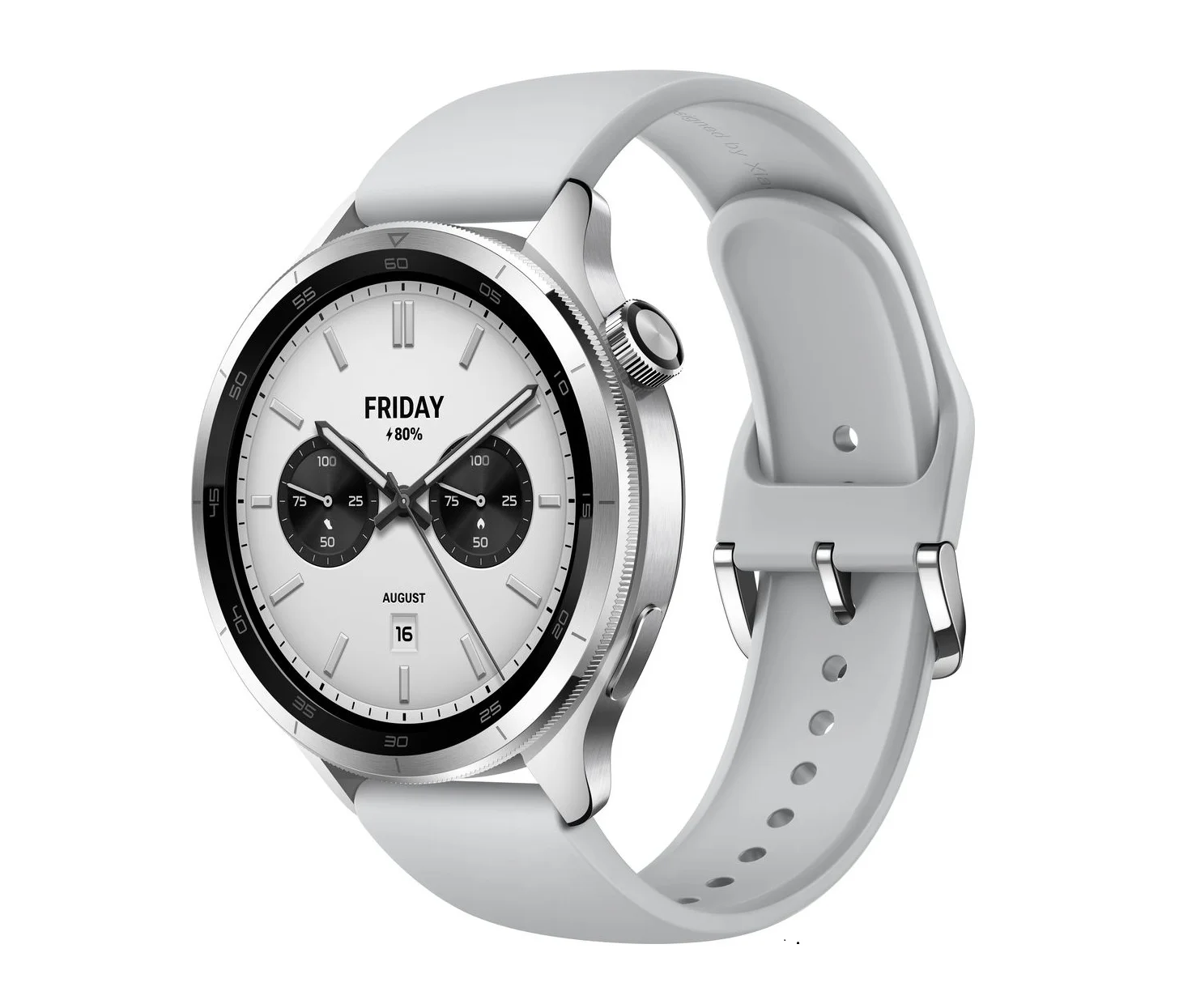 Умные часы Xiaomi Watch S4 47мм 1.43" AMOLED корп.серебристый рем.серый