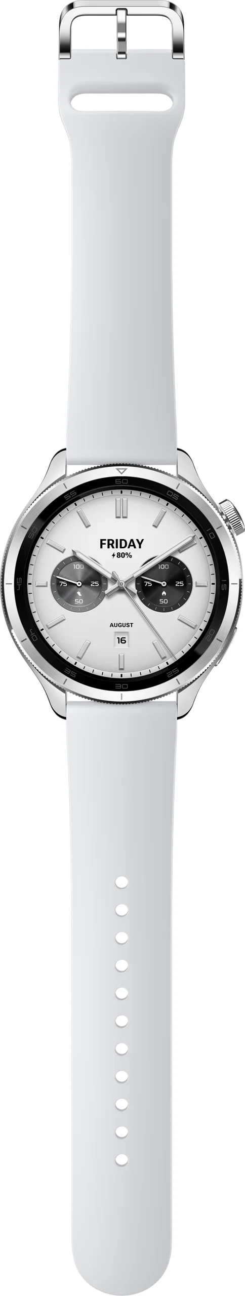 Умные часы Xiaomi Watch S4 47мм 1.43" AMOLED корп.серебристый рем.серый