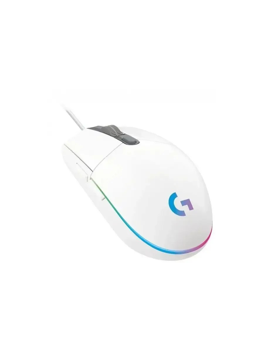 Мышь проводная Logitech G102 LIGHTSYNC белый, 8000 dpi, USB, кнопки - 6