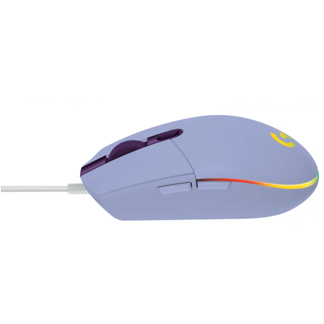 Мышь проводная Logitech G102 LIGHTSYNC фиолетовый, 8000 dpi, USB, кнопки - 6