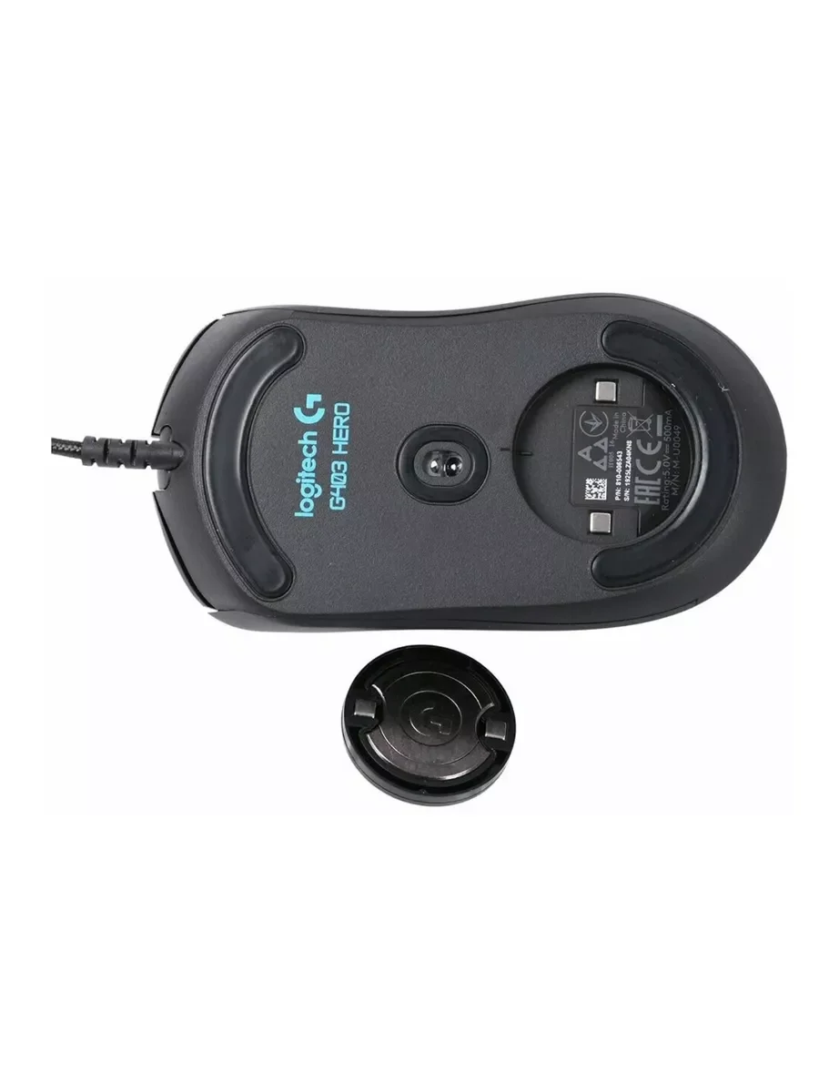 Мышь проводная Logitech G403 HERO черный, 25600 dpi, USB, кнопки - 6