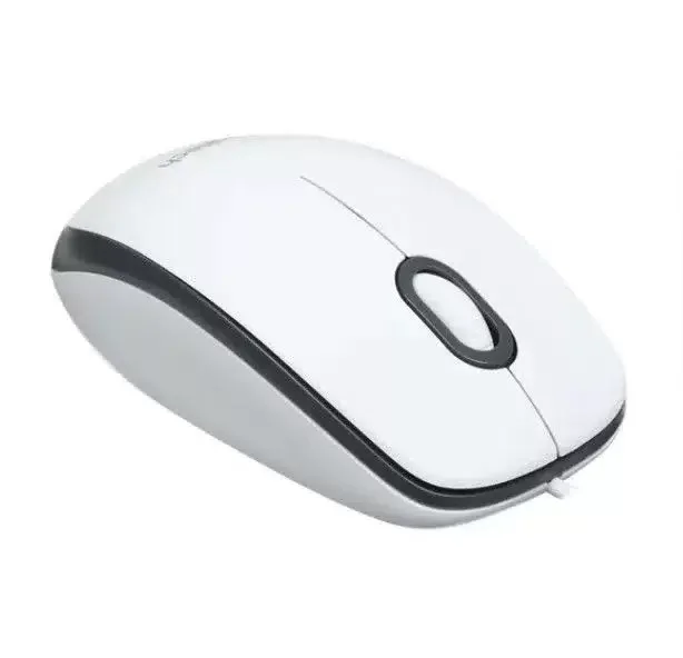 Мышь проводная Logitech M100R белый, 1000 dpi, USB, кнопки - 3