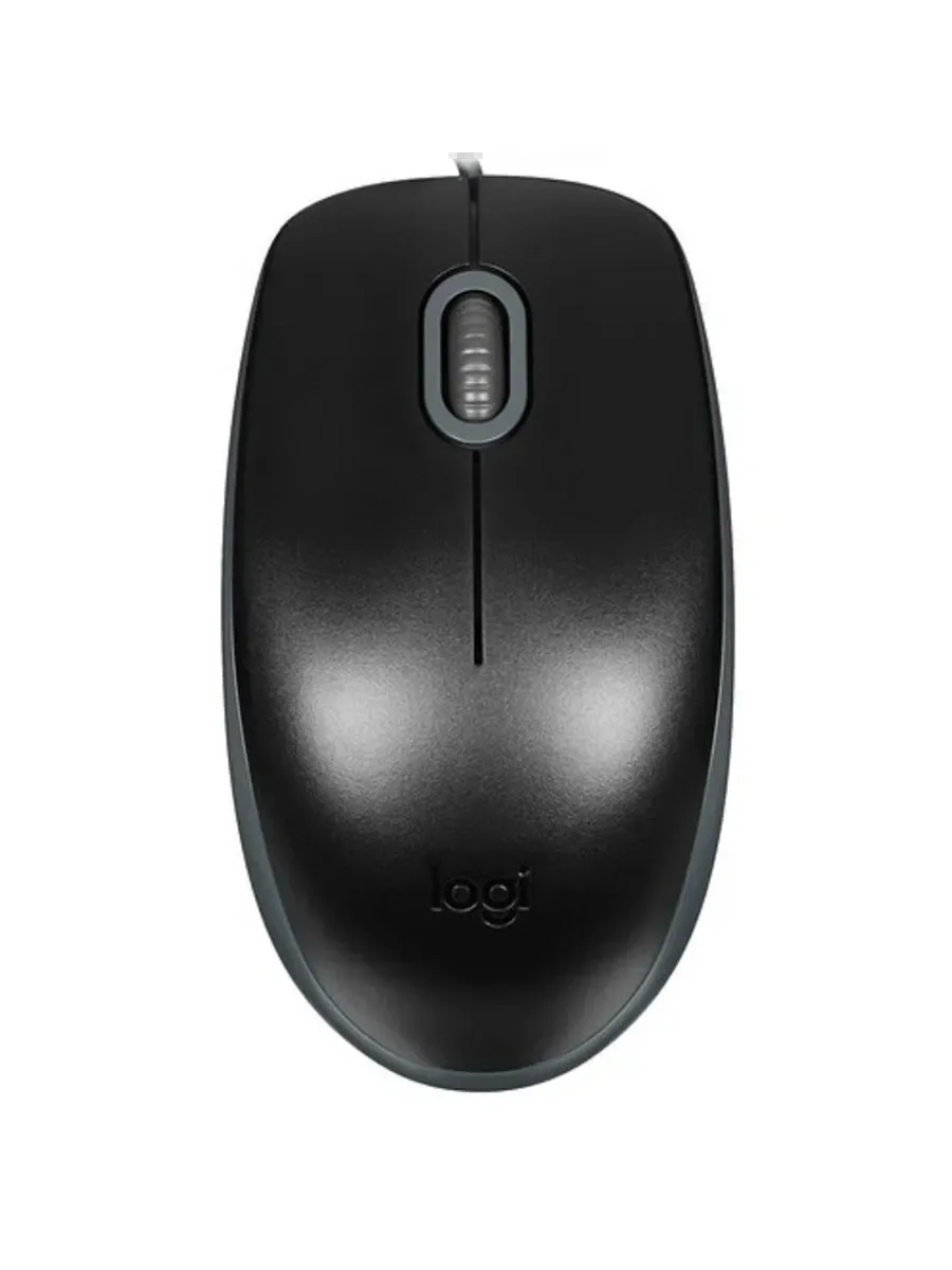 Мышь проводная Logitech M110 Silent черный, 1000 dpi, USB, кнопки - 3
