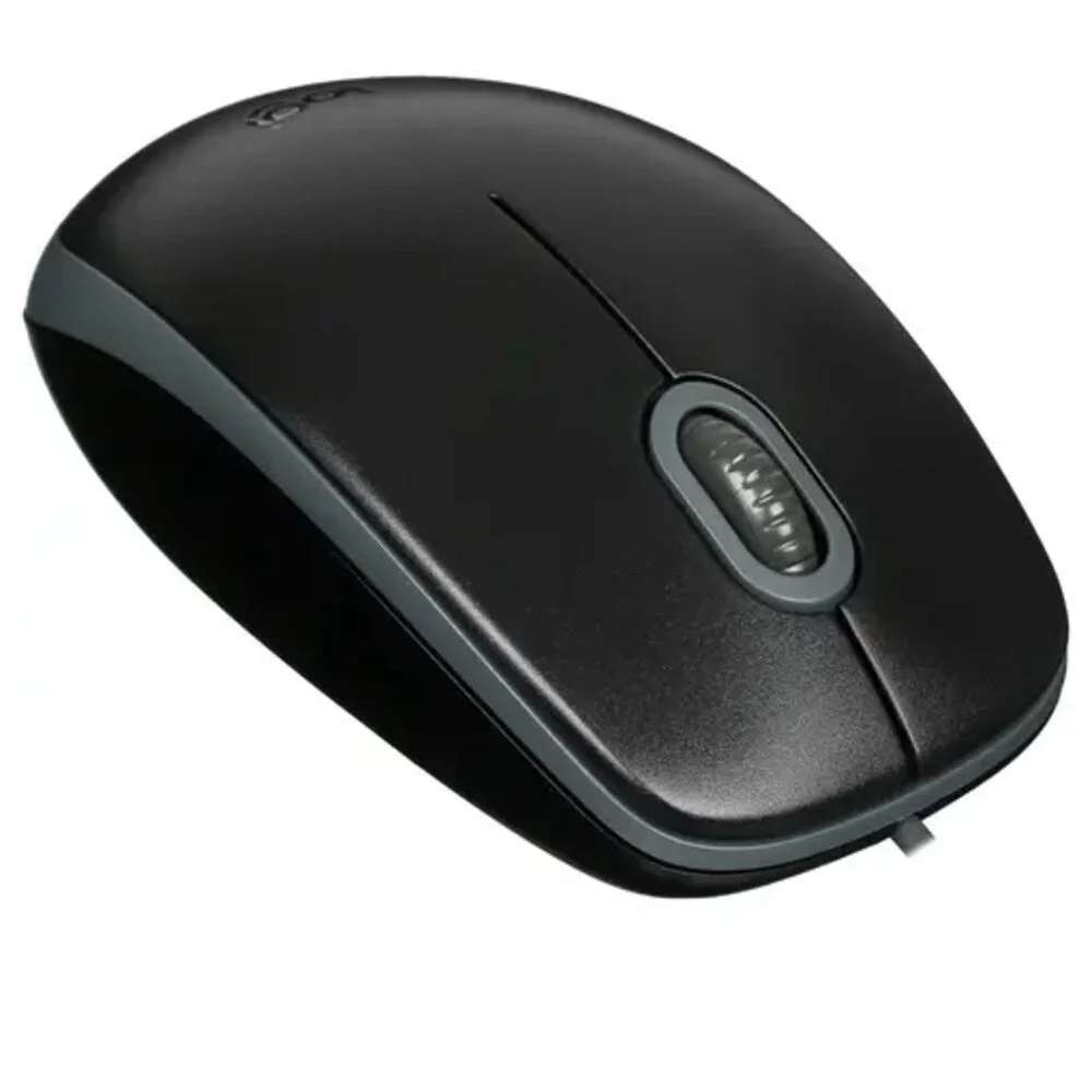 Мышь проводная Logitech M110 серый, 1000 dpi, USB, кнопки - 3