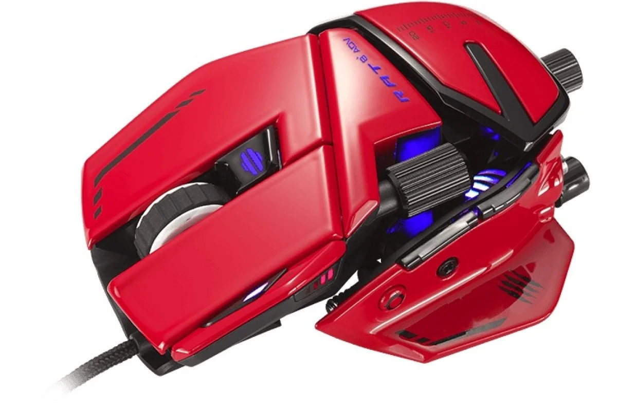 Мышь проводная Mad Catz R.A.T. 8+ ADV красный, 20000 dpi, USB, кнопки - 11