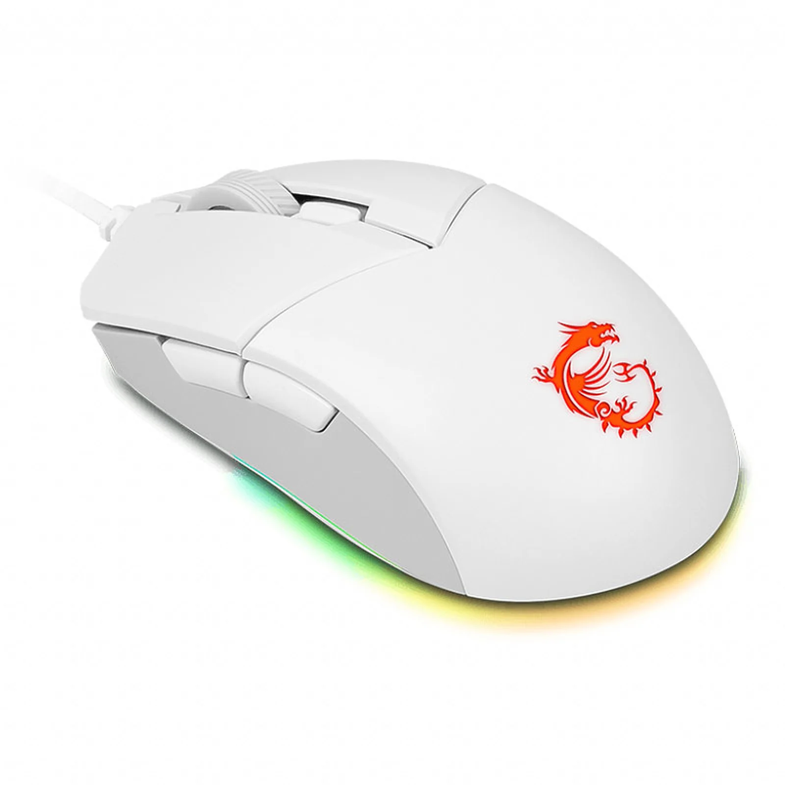 Мышь проводная MSI Clutch GM11 белый, 5000 dpi, USB, кнопки - 6