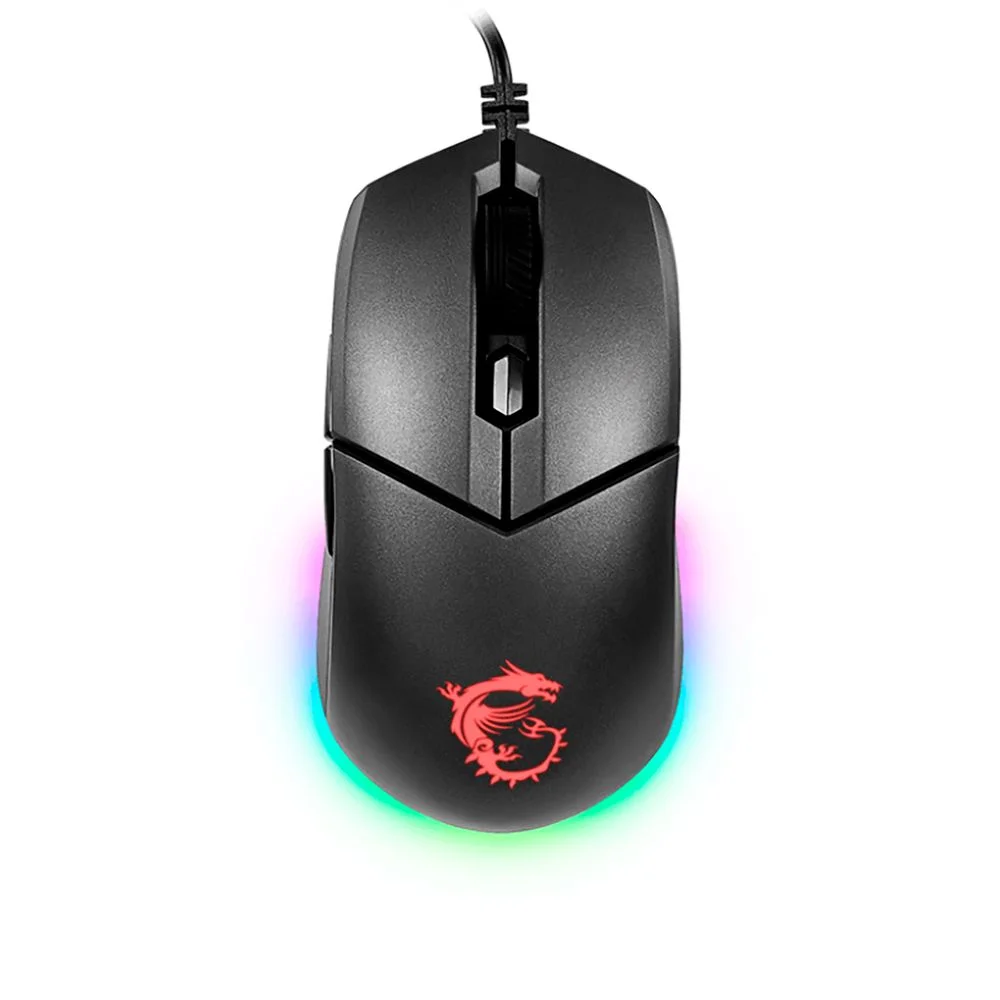 Мышь проводная MSI Clutch GM11 черный, 5000 dpi, USB, кнопки - 6
