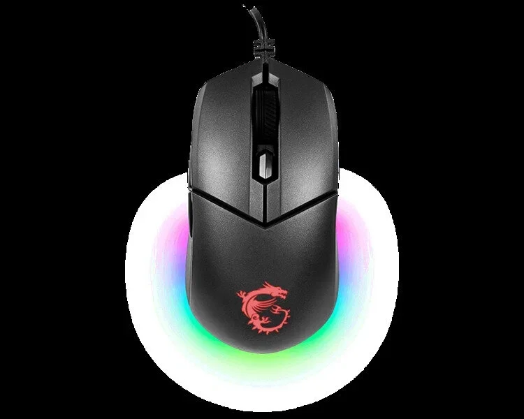 Мышь проводная MSI Clutch GM11 черный, 5000 dpi, USB, кнопки - 6
