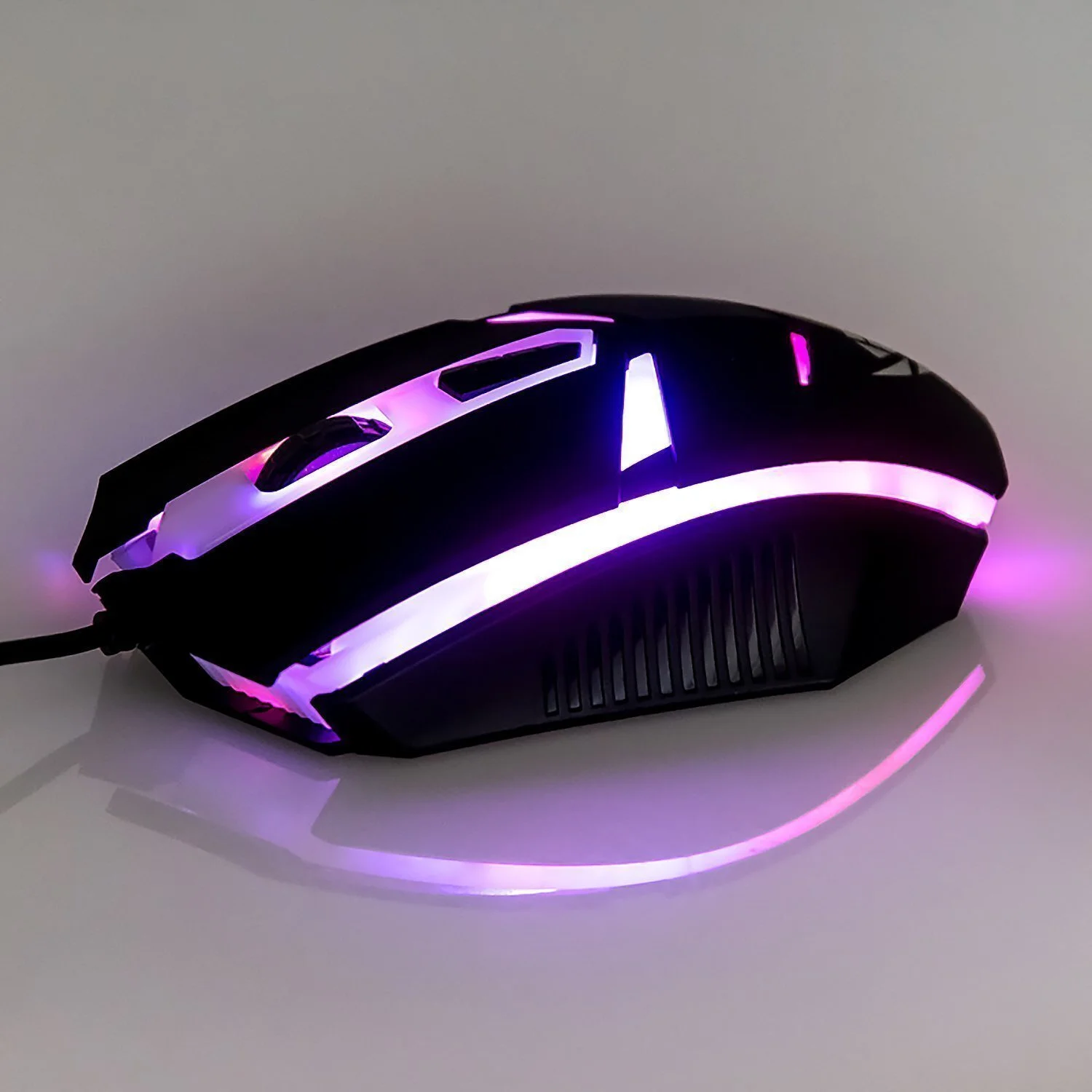 Мышь проводная Nakatomi MOG-02U черный, 1600 dpi, USB, кнопки - 5