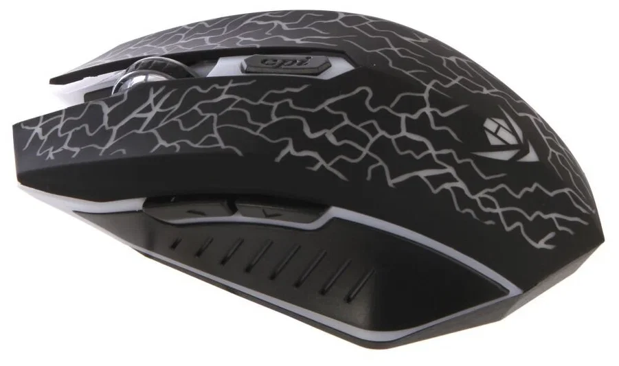 Мышь проводная Nakatomi MOG-15U черный, 2400 dpi, USB, кнопки - 6