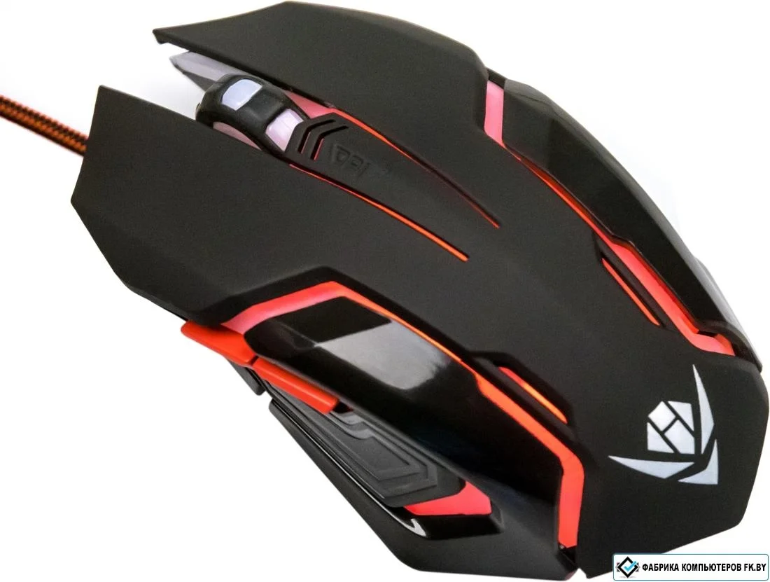 Мышь проводная Nakatomi MOG-20U черный, 2400 dpi, USB, кнопки - 6