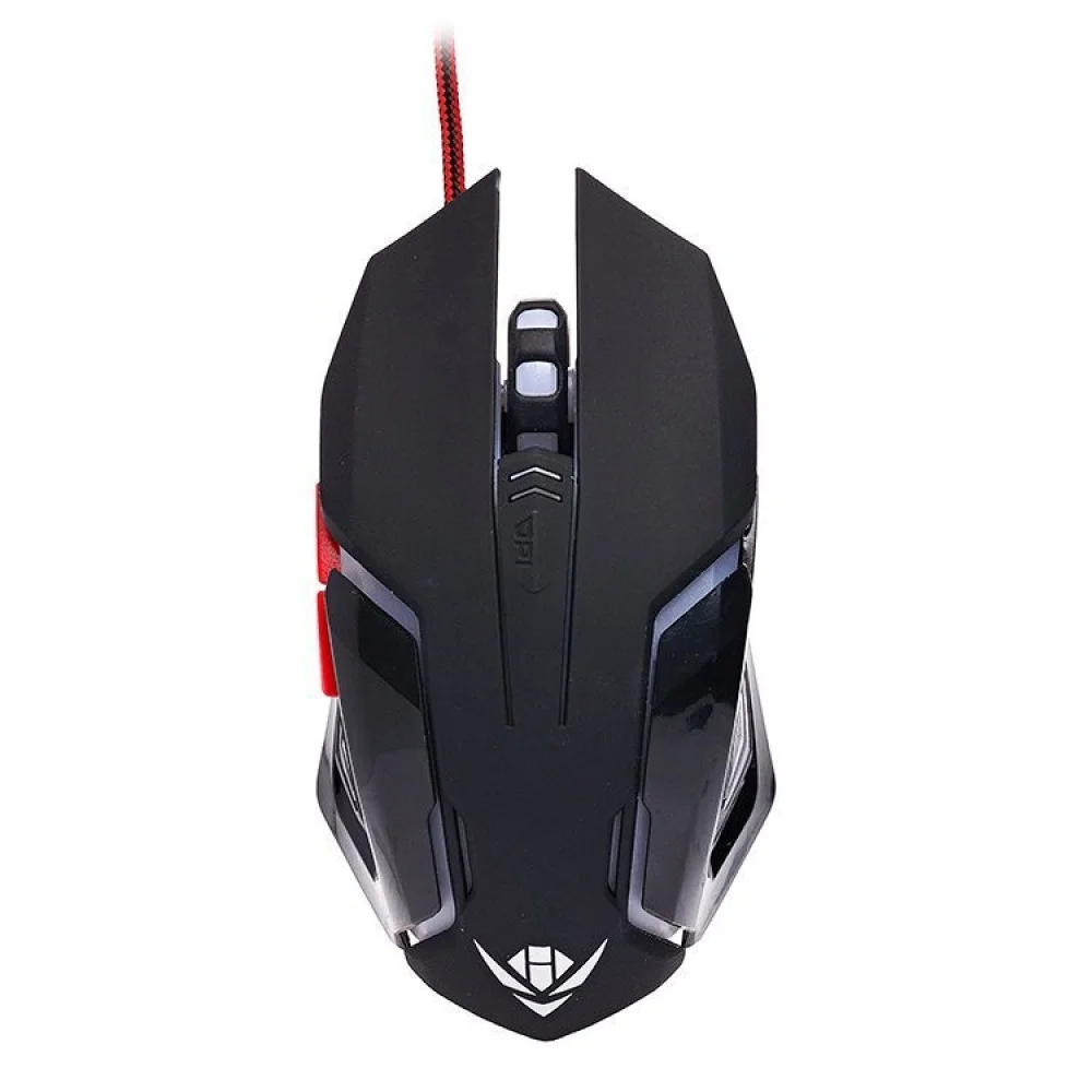 Мышь проводная Nakatomi MOG-20U черный, 2400 dpi, USB, кнопки - 6