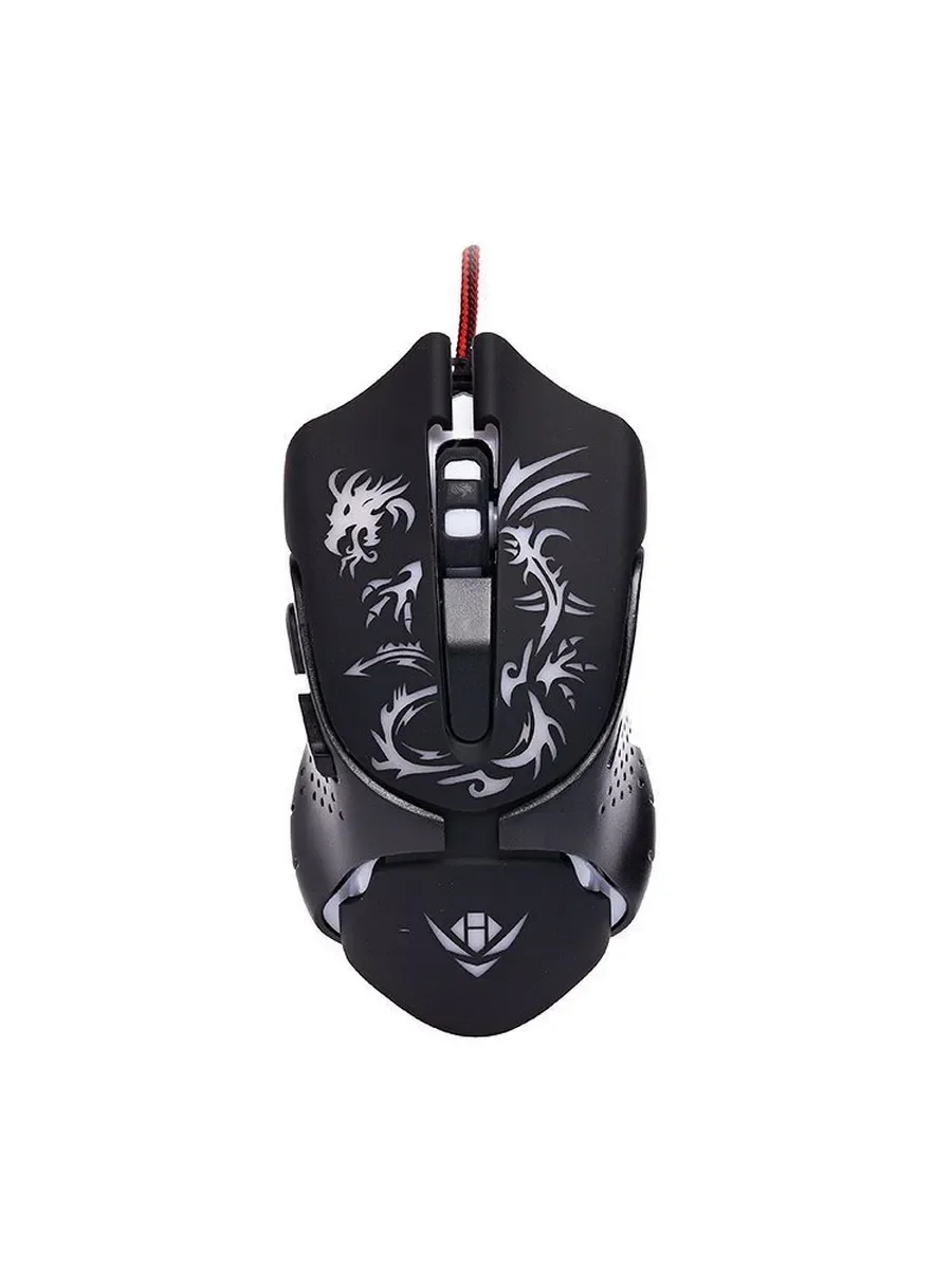 Мышь проводная Nakatomi MOG-25U черный, 2400 dpi, USB, кнопки - 6
